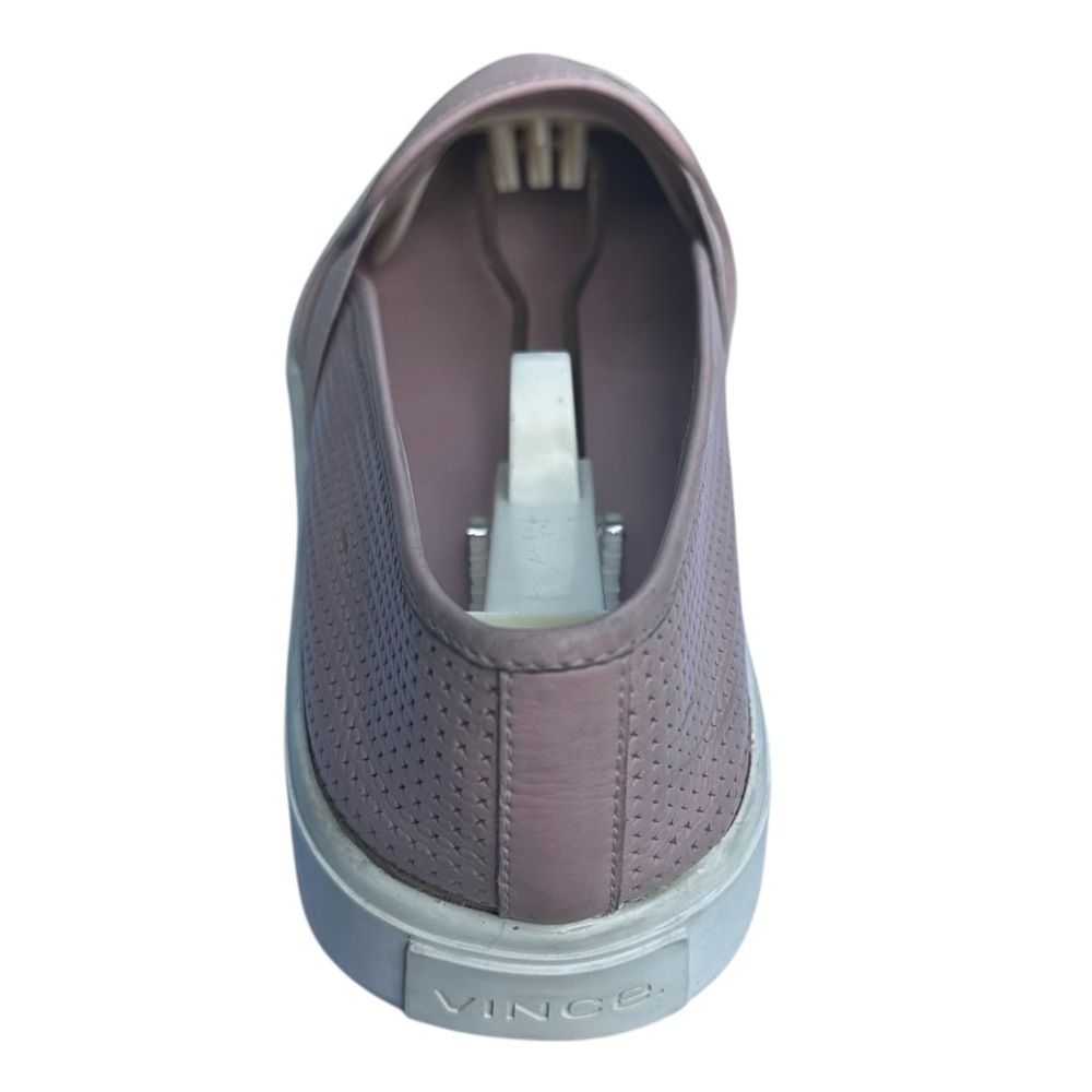 Vince Perforated Leather Slip On Sneakers Shoes Blair 5 Rose Pink US 8 Comfy - Picture 12 of 16